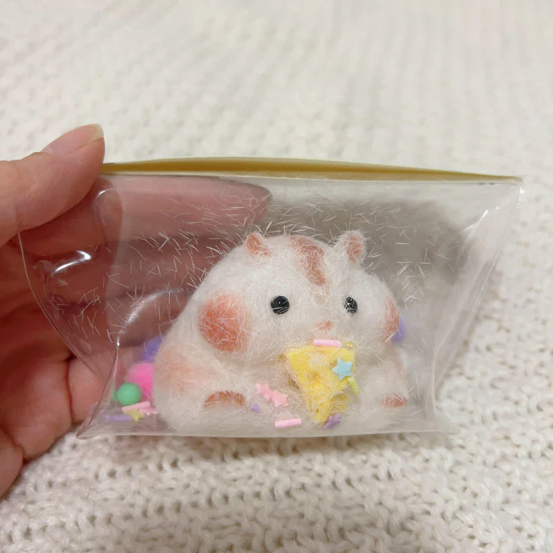 Handmade Silicone Little Hamster Stress Relief Squeeze Toy - Image 4
